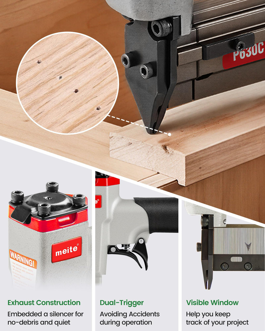 23 Gauge Pneumatic Pin Nailer M8302
