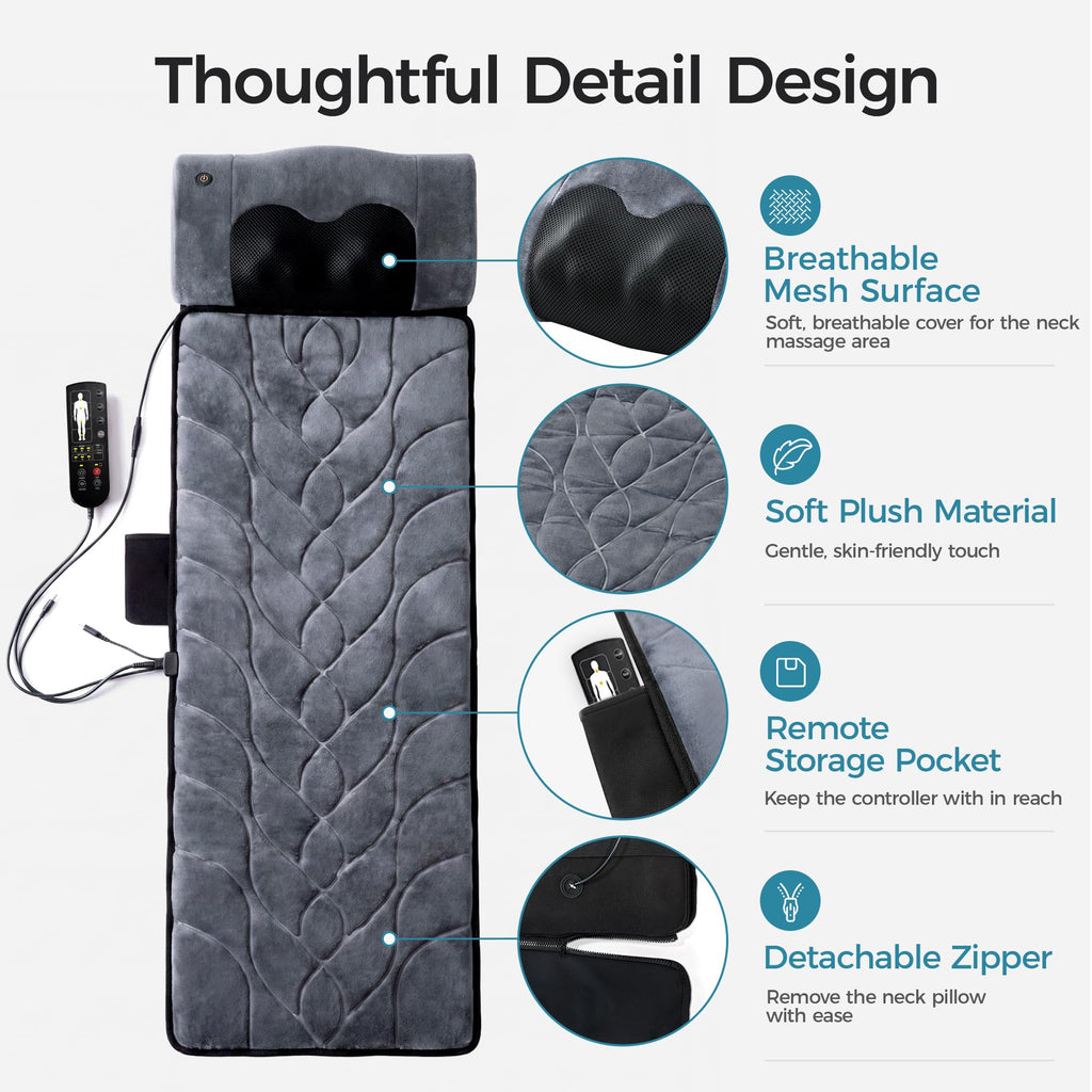 Full Body Massage Mat and Neck Massage Pillow W9875