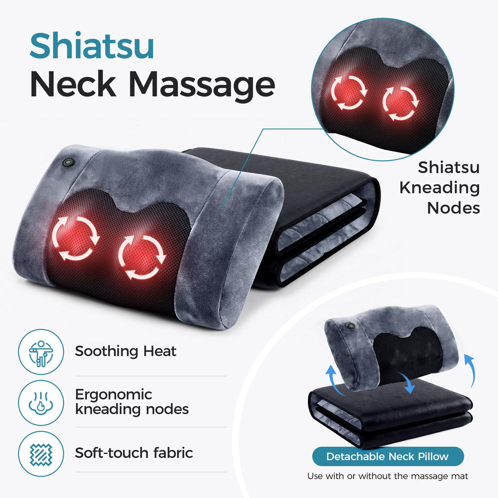 Full Body Massage Mat and Neck Massage Pillow W9875