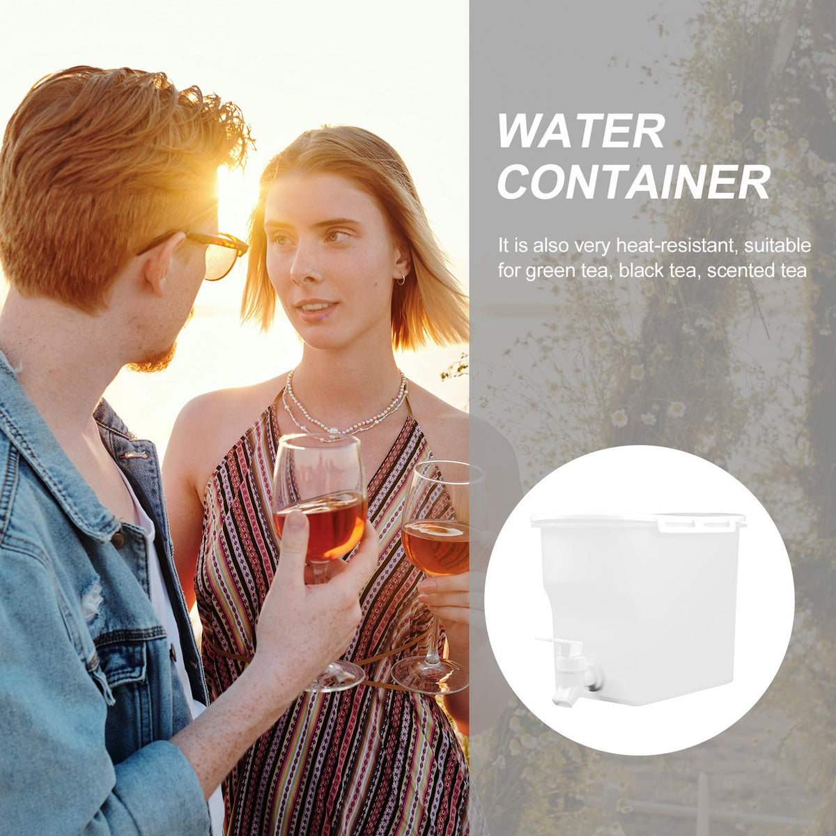 Cold Water Pitcher with Faucet M2082