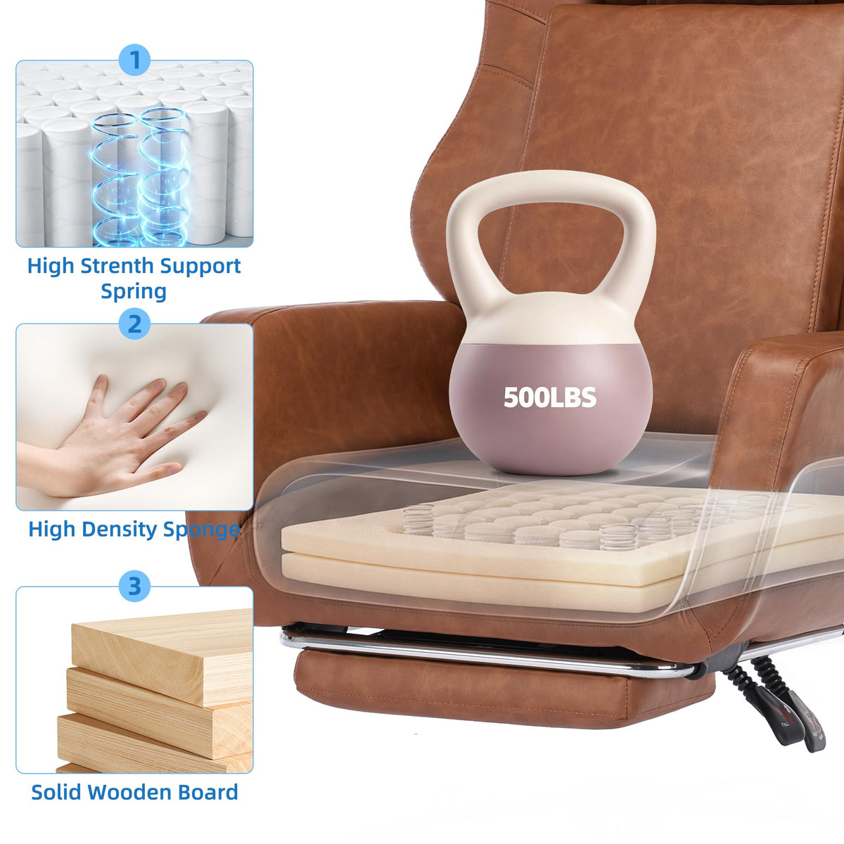 3D Kneading Massage Office Chair L556030