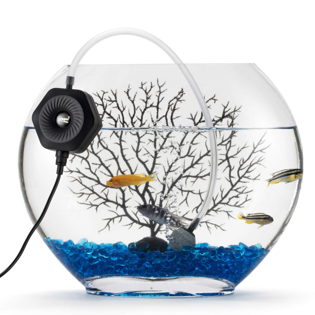 Quiet Mini Aquarium Air Pump with Air Stone Tubing Suction Cup H265