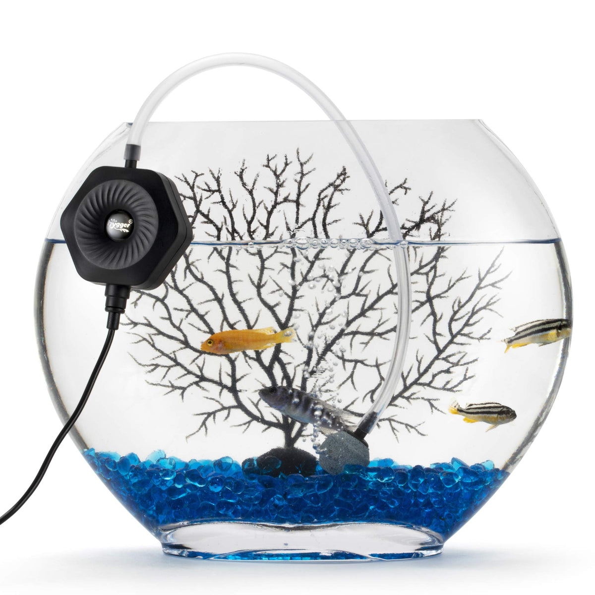 Quiet Mini Aquarium Air Pump with Air Stone Tubing Suction Cup H265