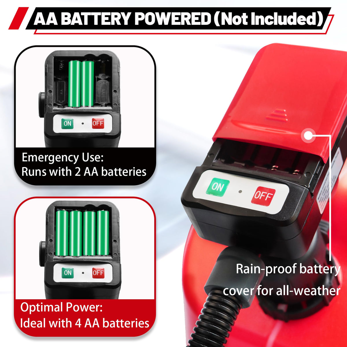 Battery Powered Fuel Transfer Pump with Automatic Stop Nozzle I8812