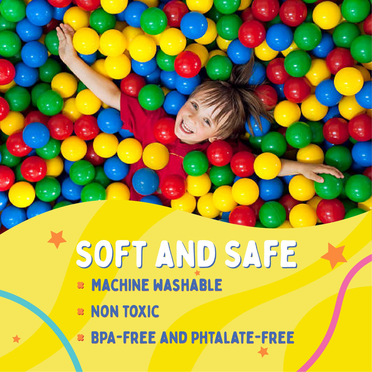 200 Count Plastic Ball Pit Balls U702