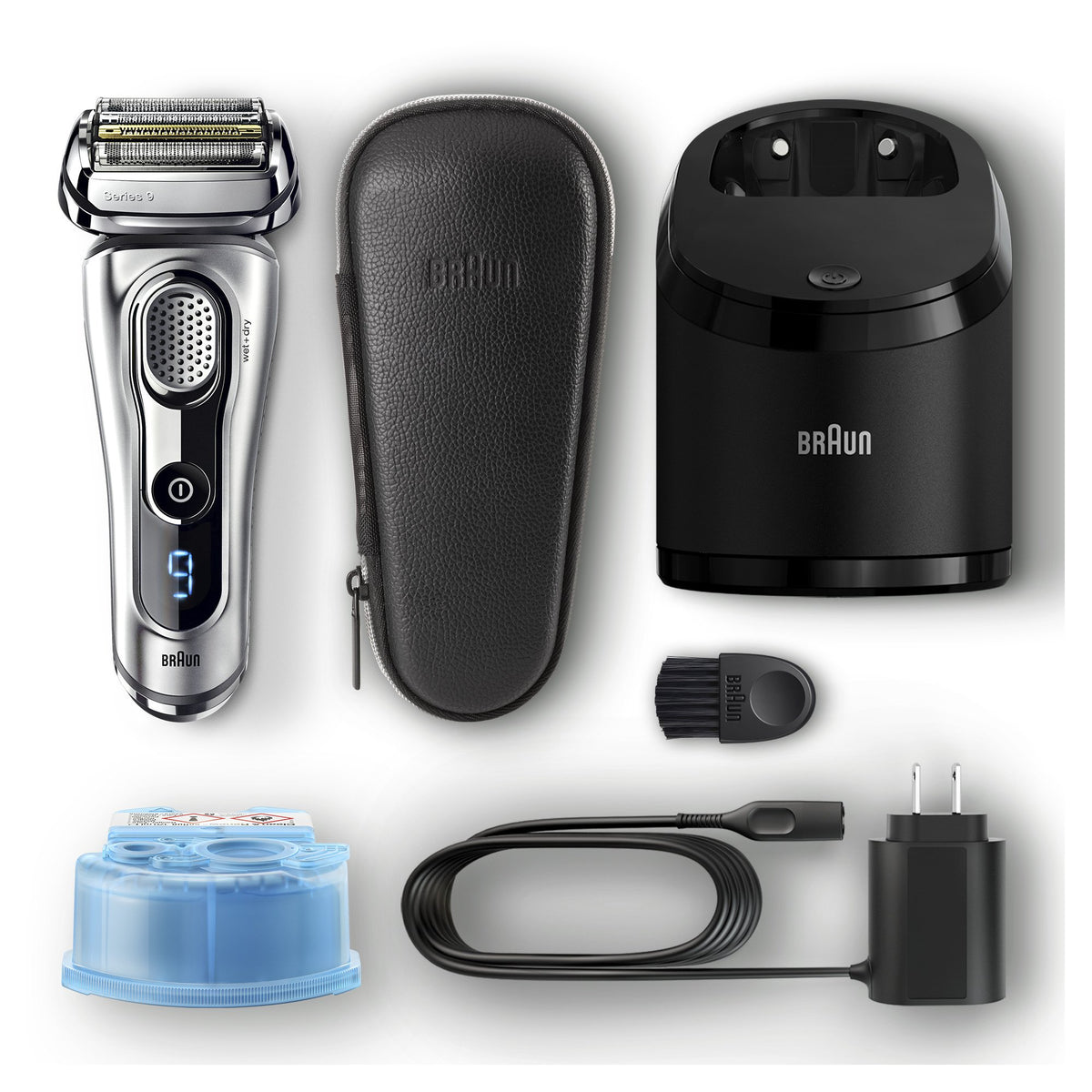 Electric Foil Shaver with Beard Trimmer, Rechargeable, Wet & Dry, 6 Piece Set B118