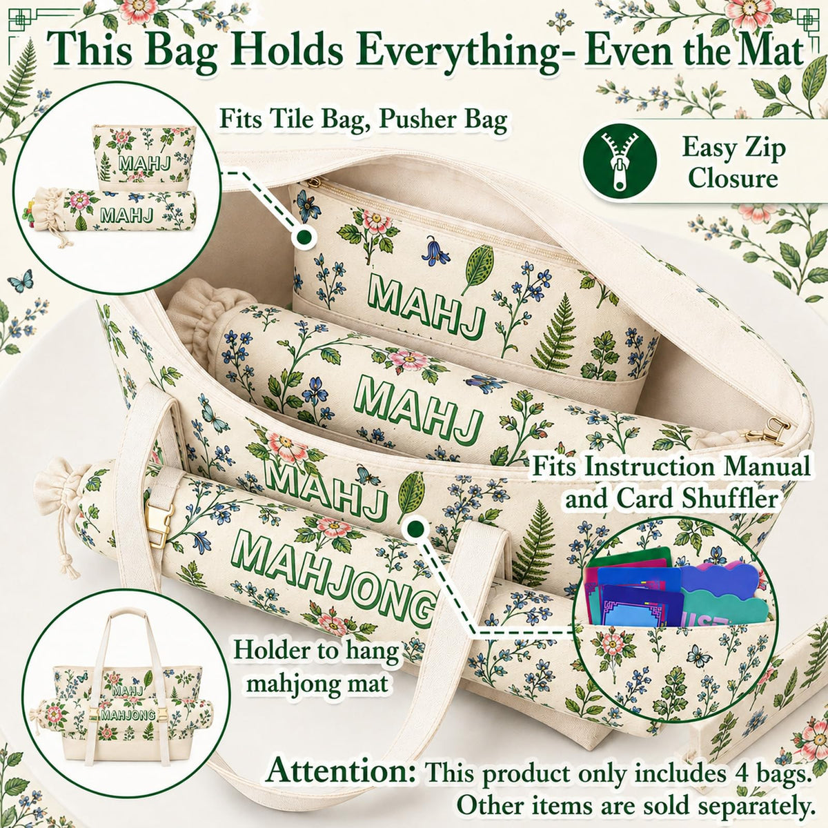 Mahjong Tile Bag Set B67590