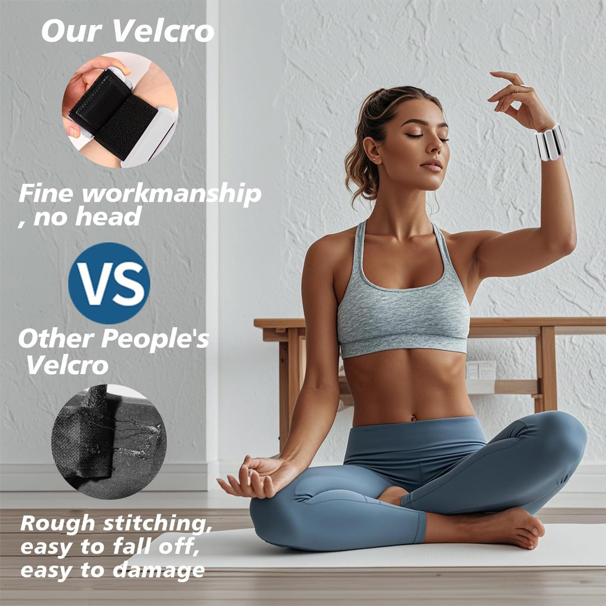 Adjustable Silicone Wrist and Ankle Weights Set of 2 W5251
