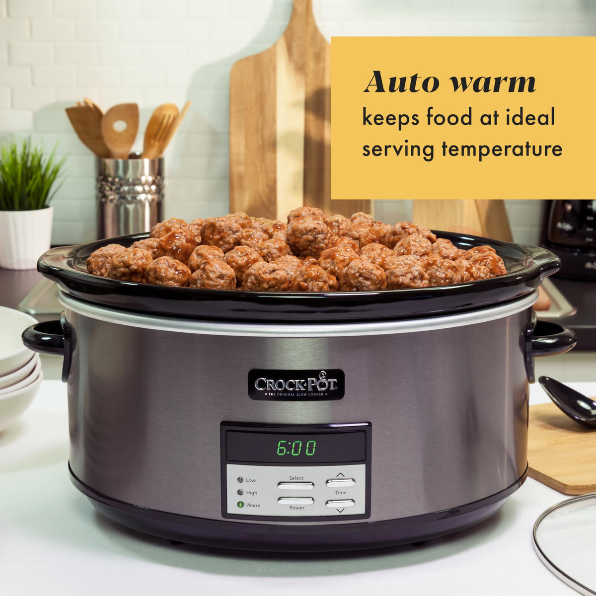 8-Quart Programmable Slow Cooker U824843