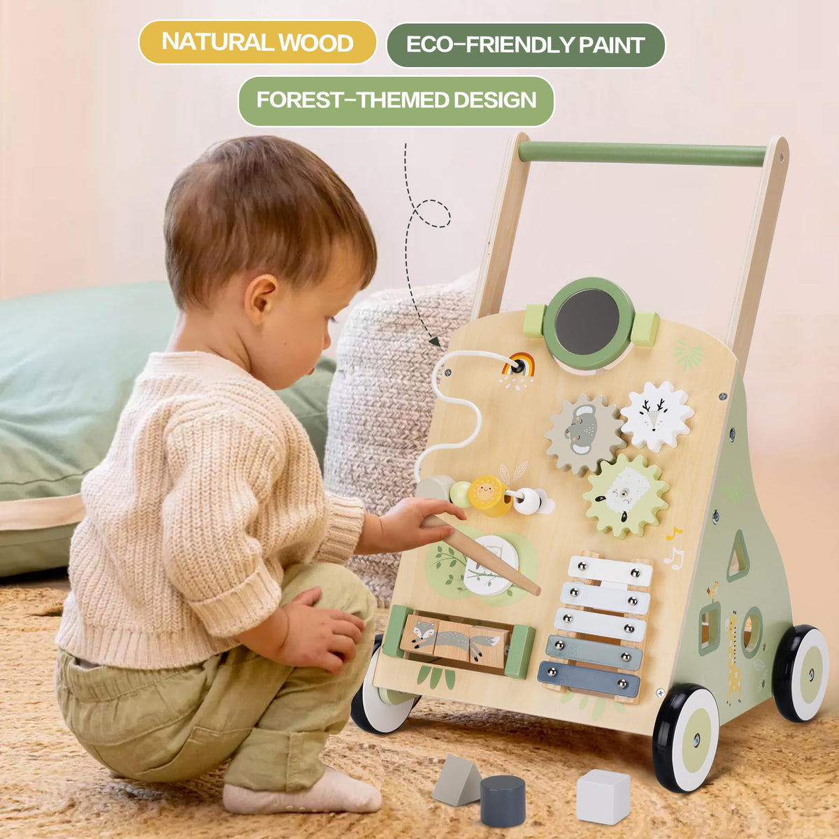 Wooden Baby Walker 18M+ Y414