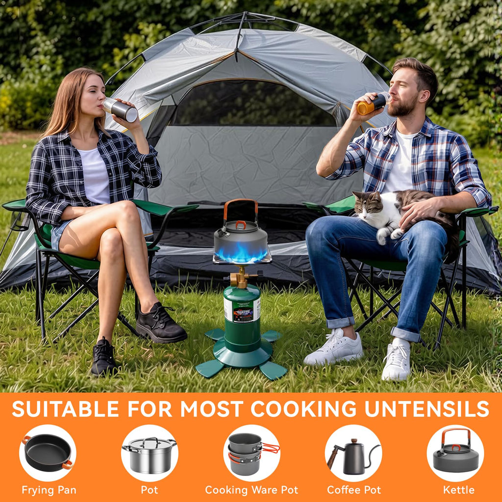 Portable 10000BTU Single Burner Propane Camping Stove V475635