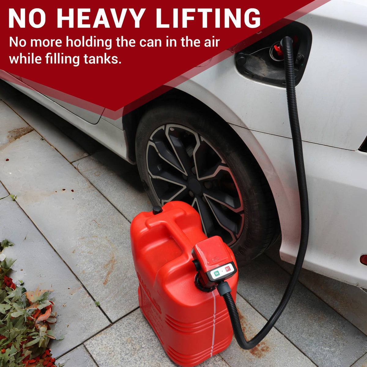 Battery Powered Fuel Transfer Pump with Automatic Stop Nozzle I8812