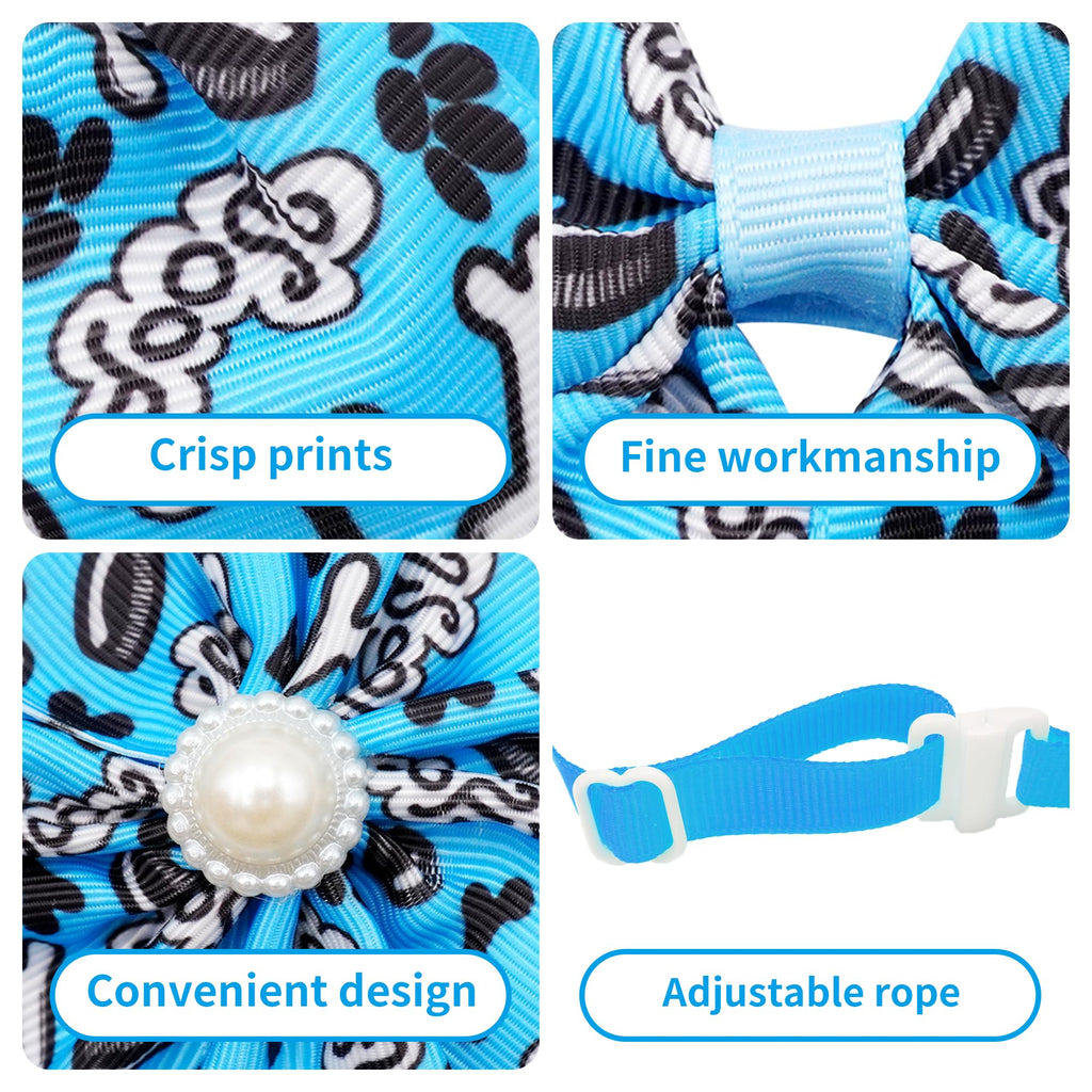 120PCS Dog Bows Collar Flowers and Bowties Grooming Accessories P286103