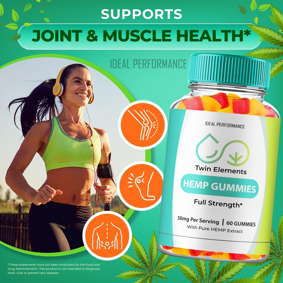 Hemp Gummies 60 Gummies P1594