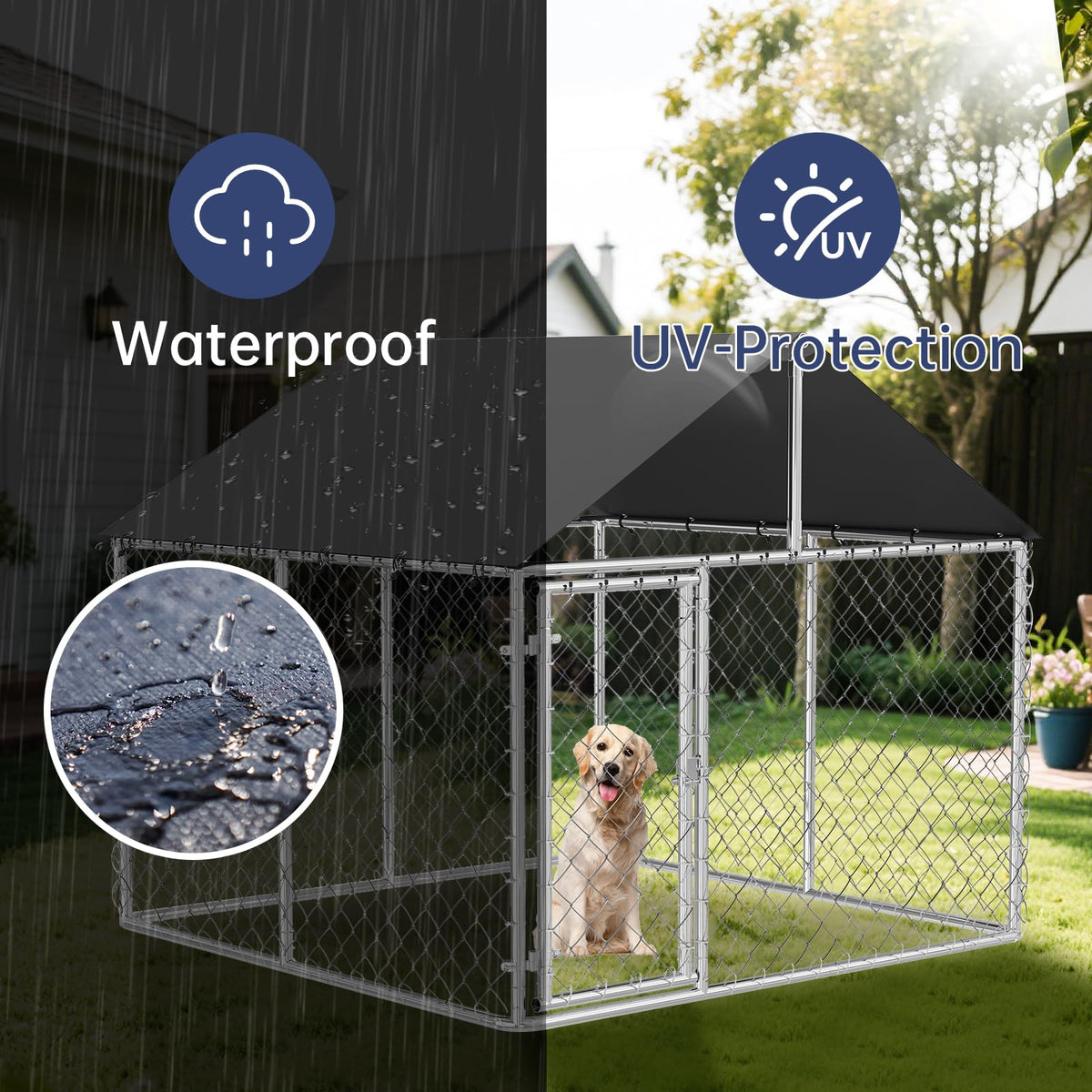 Heavy Duty Steel Mesh Dog Kennel X15103