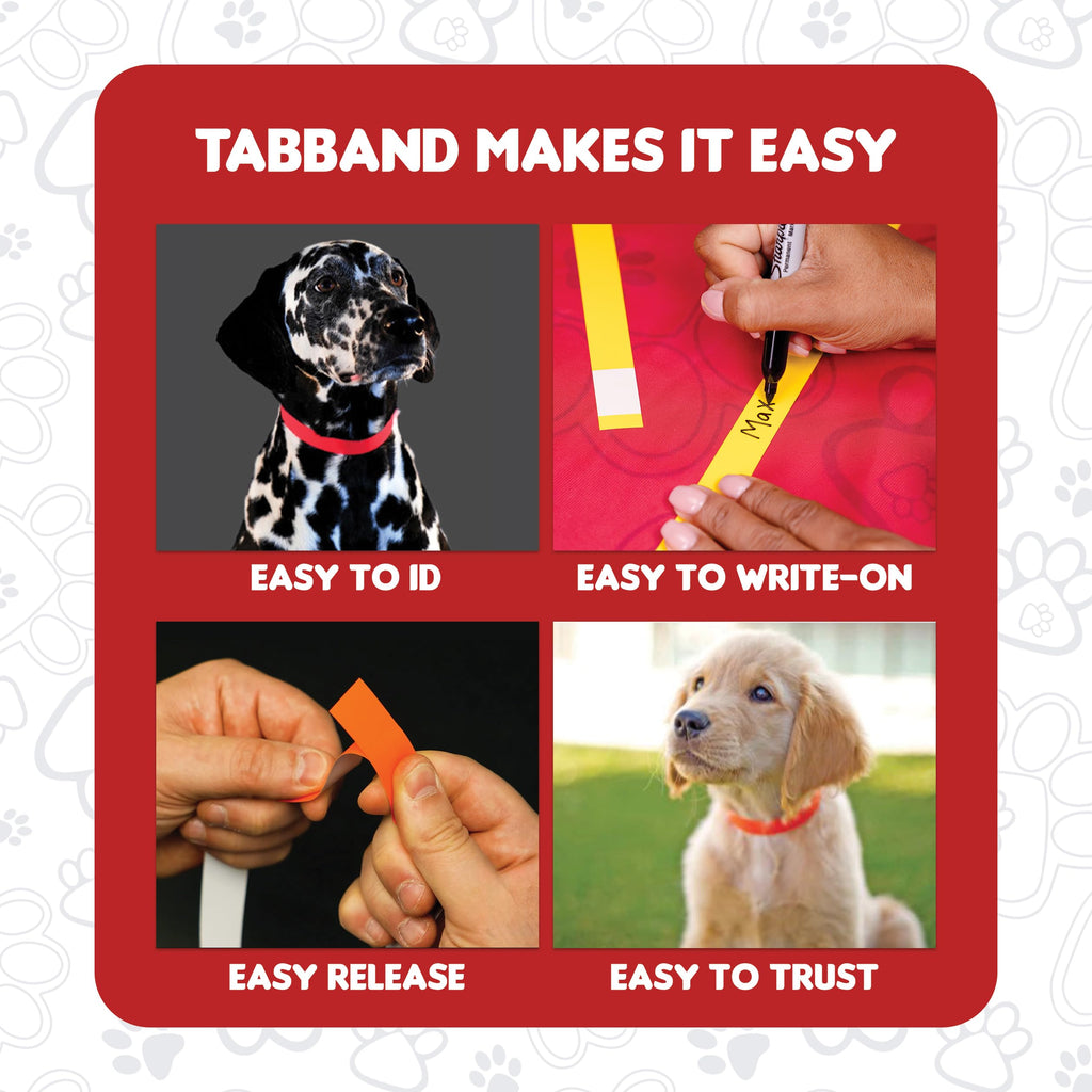 10 Inch 500 Count Waterproof Writable Pet ID Collars P741