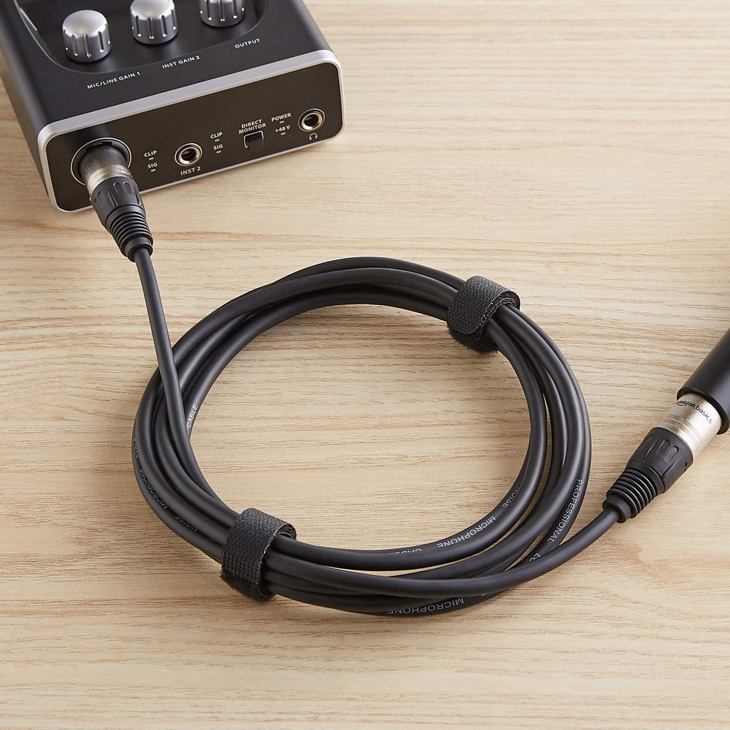 2-Pack 15 Foot Black XLR Microphone Cable A424