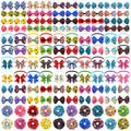 120PCS Dog Bows Collar Flowers and Bowties Grooming Accessories P286103