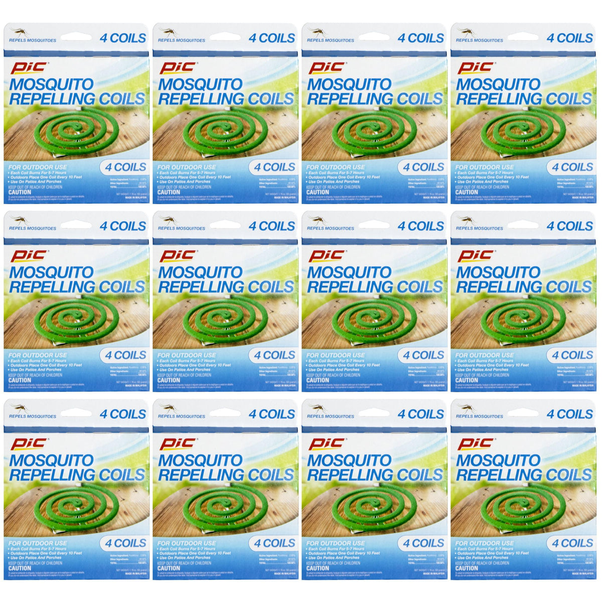 Mosquito Repelling Coils 48 Coils Total F476735