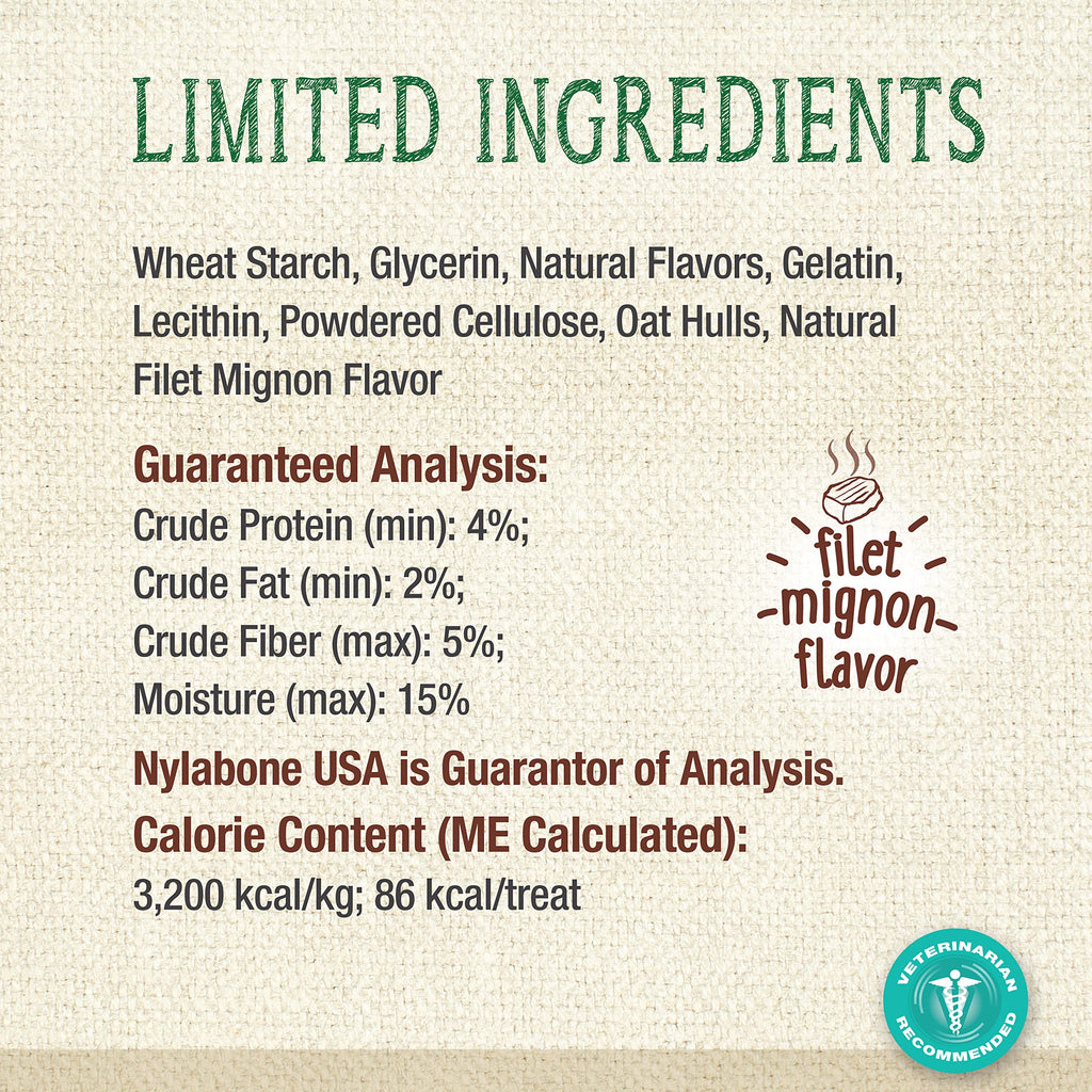 Filet Mignon Flavor Dog Dental Treats 40 Count Z4896